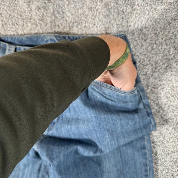 White Stag Mom Jeans 8 Blue Medium Stonewash Stretch Straight Leg Zip Fly - Picture 8 of 14